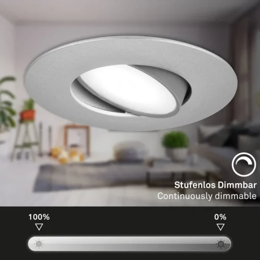 LED inbouwspot 7597 3er IP65 4.000 K mat chroom