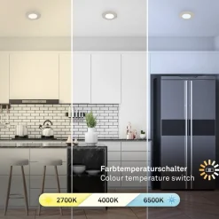 LED inbouwspot 7598 3er-set CTS mat nikkel