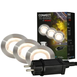 LED inbouwspot 3912032 IP67 12V 3x startersset Ø3cm roestvrij staal