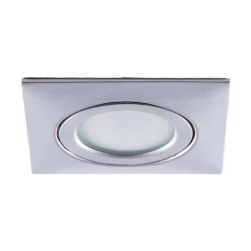LED inbouwspot Andrej, hoekig, chroom
