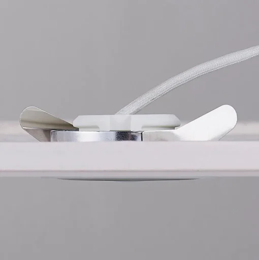 LED inbouwspot Andrej, hoekig, chroom