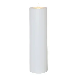 LED kaars Flamme Rak 37,5 cm wit kunststof op batterijen