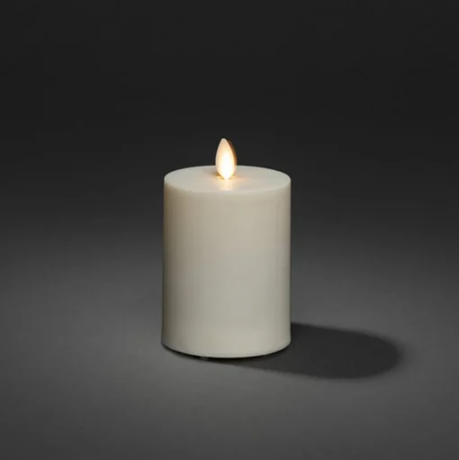 LED kaars IP44 crème wit glad Hoogte 13cm