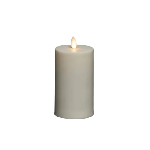 LED kaars IP44 crème wit glad Hoogte 18cm