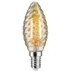 LED kaarslamp E14 4,7 goud gedraaid dimbaar