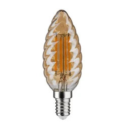 LED kaarslamp E14 4,7 goud gedraaid dimbaar