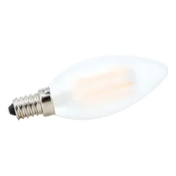 LED kaarslamp E14 4,5W 827 binnen mat, dimbaar