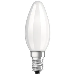 LED kaarslamp E14 4W 827 mat 2 per set