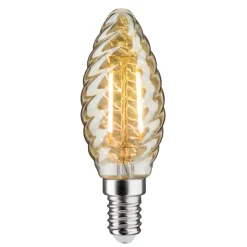LED kaarslamp E14 2,6W 2.500K goud gedraaid