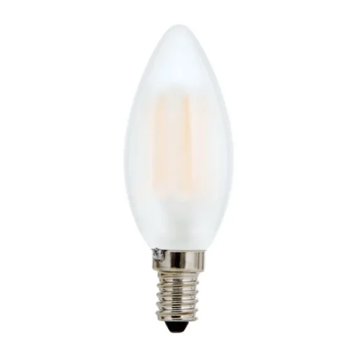 LED kaarslamp E14 5W mat 827 dimbaar