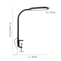 LED klemlamp Kelly, CCT, dimbaar