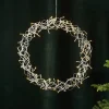 LED krans krullend, warmwit, Ø 50 cm