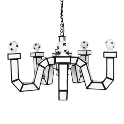 LED kroonluchter Cut & Paste, 5-lamps