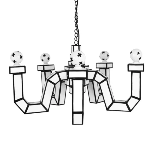 LED kroonluchter Cut & Paste, 5-lamps