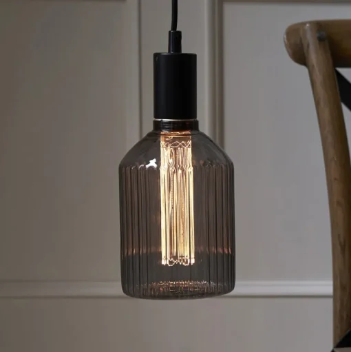 LED lamp Decoled E27 1W 2.000K rookgrijs