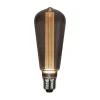 LED lamp DecoLED NGC, Rustika E27 1,1 W grijs 2.800 K