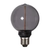 LED lamp DecoLED One G80 E27 2W zwart 1800K 3-staps