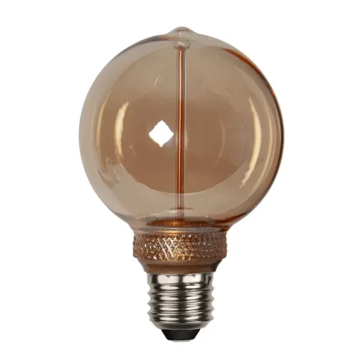 LED lamp DecoLED One G80 E27 2 W amber 1.800K 3-staps