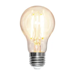 LED lamp, druppel, E27, 8 W, 2.700 K, gloeidraad, dimbaar.