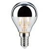 LED lamp E14 827 druppel zilver 2,6W