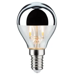 LED lamp E14 827 druppel zilver 2,6W