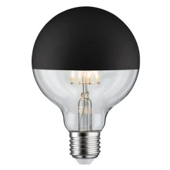 LED lamp E27 827 6,5W hoofdspiegel zwart mat