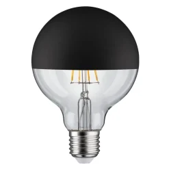 LED lamp E27 827 6,5W hoofdspiegel zwart mat