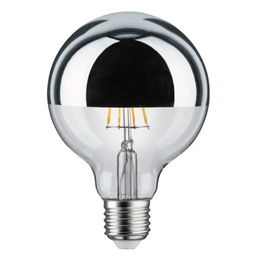 LED lamp E27 827 6.5W hoofdspiegel zilver