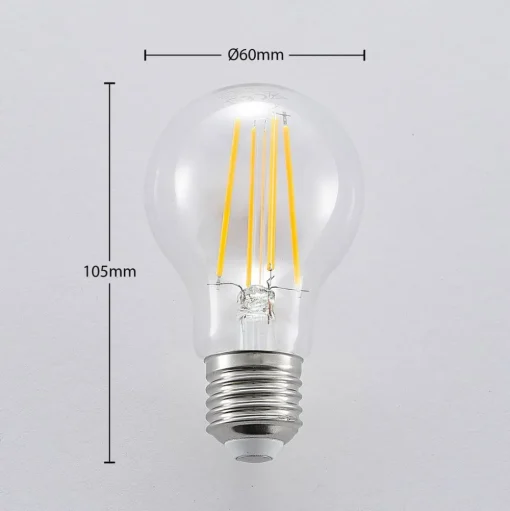 LED lamp E27 A60 6,5W 827 3-Step-dimmer 3 per set