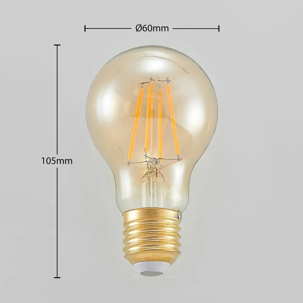 LED lamp E27 A60 6,5W 2.500K amber 3-step-dimmer