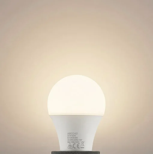 LED lamp E27 A60 9,5W 3.000K opaal, 3 per set