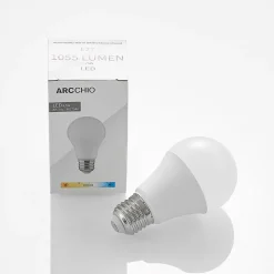 LED lamp E27 A60 9,5W 3.000K opaal, 3 per set