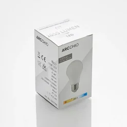 LED lamp E27 A60 9,5W 3.000K opaal, 3 per set