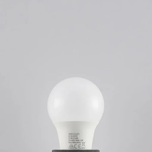 LED lamp E27 A60 8W 3.000K opaal, 2 per set