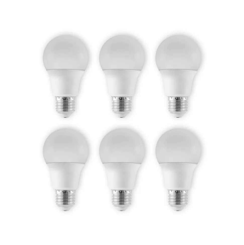 LED lamp E27 A60 4,9W 3.000K opaal 6 per set