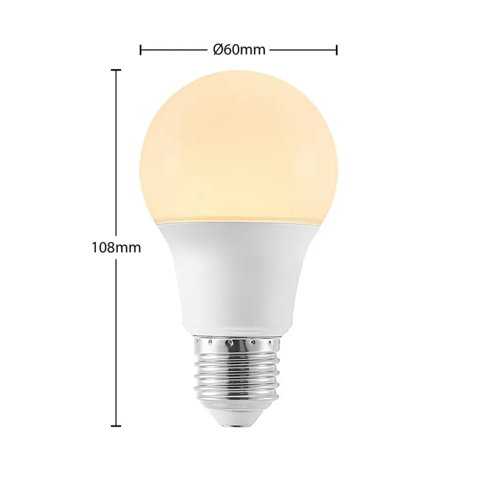 LED lamp E27 A60 4,9W 3.000K opaal 6 per set