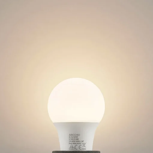 LED lamp E27 A60 8W 3.000K opaal, 10 per set