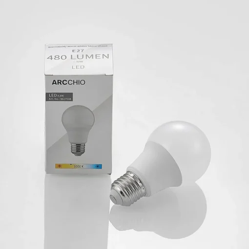 LED lamp E27 A60 4,9W 3.000K opaal 3 per set