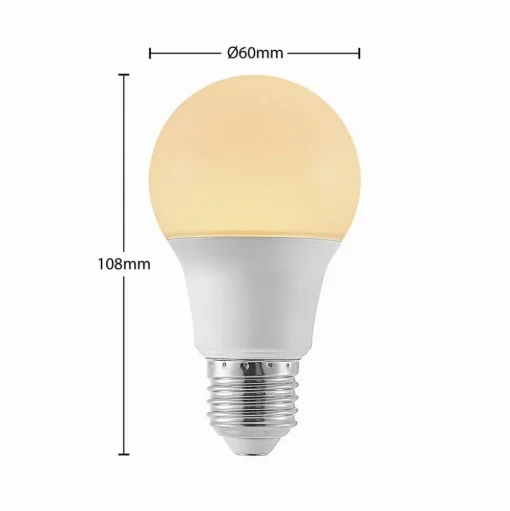 LED lamp E27 A60 4,9W 3.000K opaal 3 per set