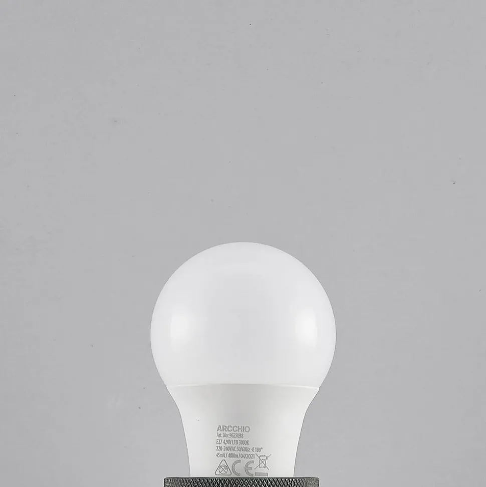 LED lamp E27 A60 4,9W 3.000K opaal 3 per set