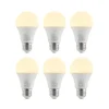 LED lamp E27 A60 9,5W 3.000K opaal, 6 per set
