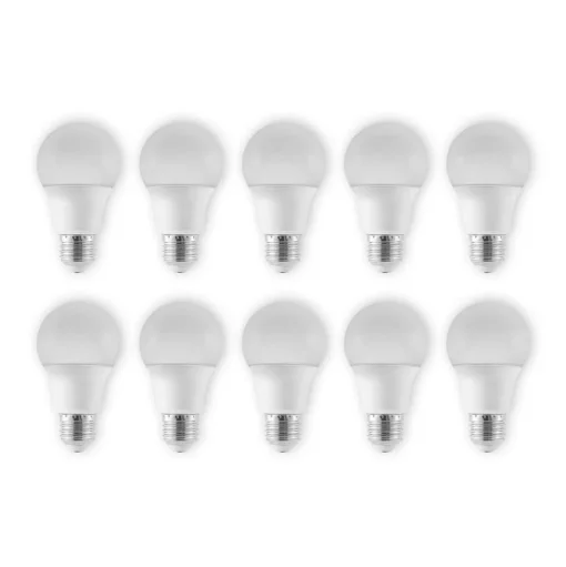 LED lamp E27 A60 4,9W 3.000K opaal 10 per set