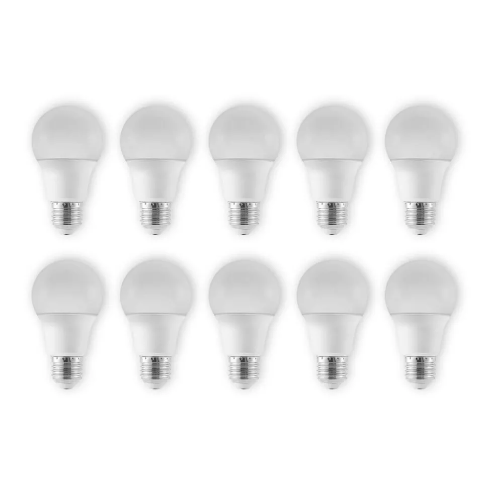 LED lamp E27 A60 4,9W 3.000K opaal 10 per set
