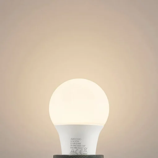 LED lamp E27 A60 4,9W 3.000K opaal 10 per set
