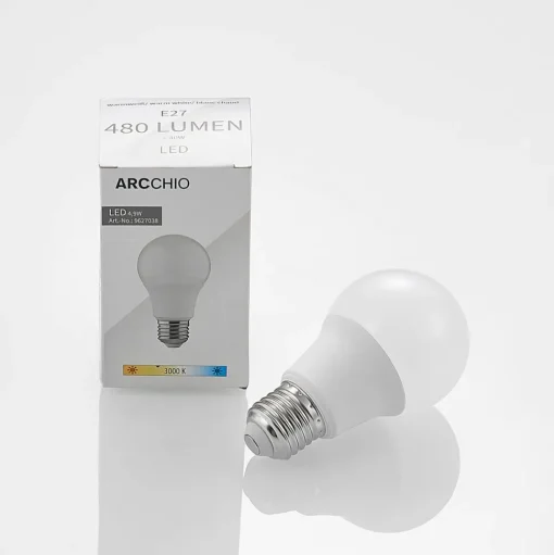LED lamp E27 A60 4,9W 3.000K opaal 10 per set