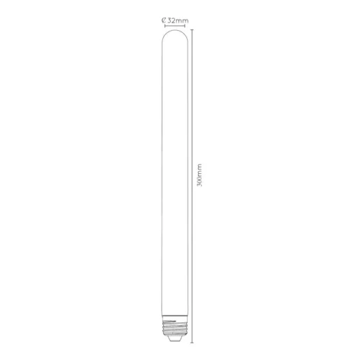LED lamp E27 buis T32 5W 2.200K dimbaar 30cm