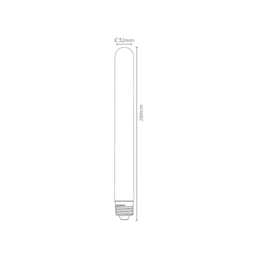LED lamp E27 buis T32 5W 2.200K dimbaar 25cm