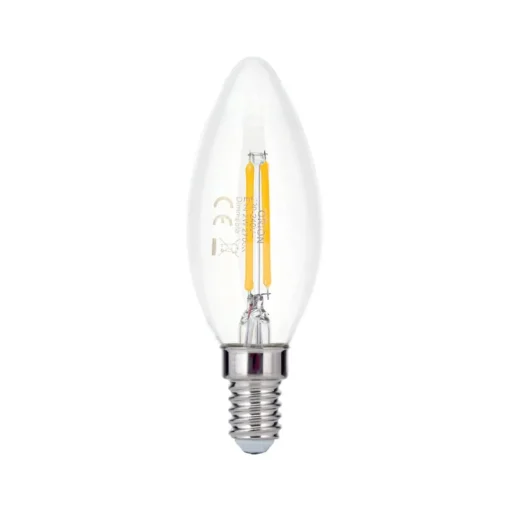 LED lamp E14 C35 helder 2W 827 180lm dimbaar