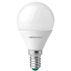 LED lamp E14 druppel 4,9W, opaal, warmwit