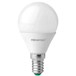 LED lamp E14 druppel 4,9W, opaal, universeel wit